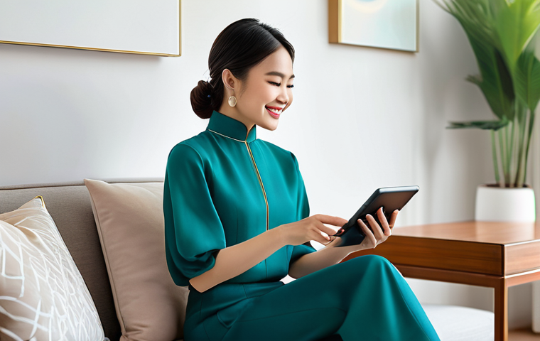 생성형 AI가 고객 경험에 미치는 영향 - **Prompt for Personalized Shopping Experience:**
    "A young, stylish Vietnamese woman, elegantly d...