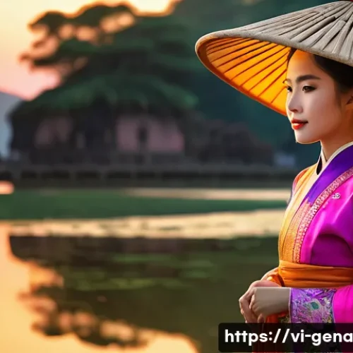 Home 26 생성형 AI로 멀티미디어 콘텐츠 제작하기 - **Prompt 1: "Vibrant Vietnamese Cultural Scene"**
"A serene and picturesque scene featuring a yo...