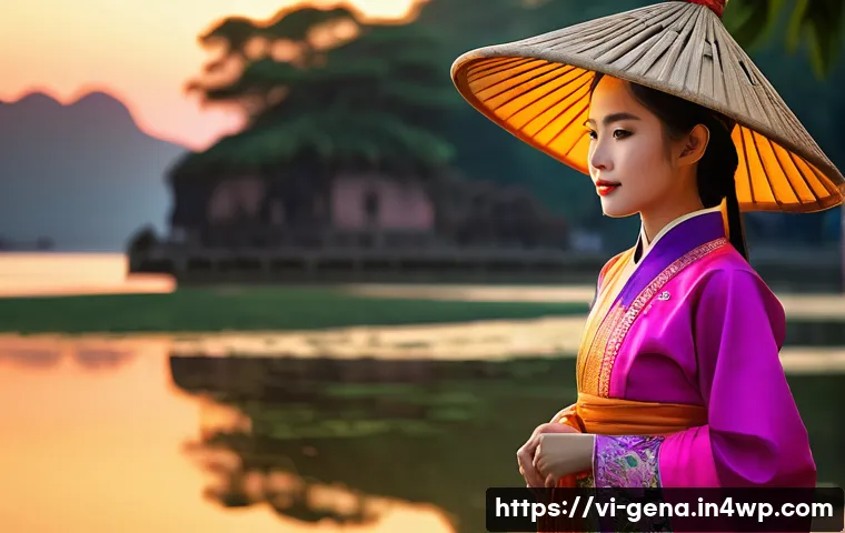 생성형 AI로 멀티미디어 콘텐츠 제작하기 - **Prompt 1: "Vibrant Vietnamese Cultural Scene"**
    "A serene and picturesque scene featuring a yo...